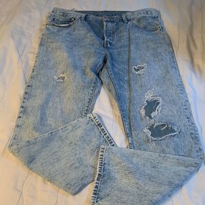 Levis acid wash straight leg jeans size 30
